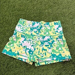 Offline by Aerie High Waisted Spandex Short- Splatter Print